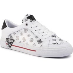 Sneakersy GUESS - Gransin2 FL5GR2 FAL12 WHITE/BLACK. Białe półbuty damskie Guess, ze skóry ekologicznej. W wyprzedaży za 299,00 zł.
