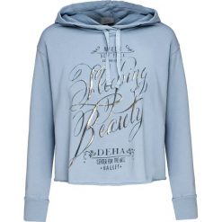 Bluza DEHA DANCE Niebieski. Niebieskie bluzy damskie z nadrukiem marki Deha, z dzianiny, z kapturem. Za 216,00 zł.