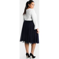 Spódniczki trapezowe: Lace & Beads Curvy MIDI SKIRT Spódnica trapezowa midnight