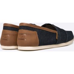 Toms - Mokasyny. Niebieskie mokasyny męskie Toms, z materiału, z okrągłym noskiem. Za 219,90 zł.