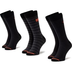 Zestaw 3 par wysokich skarpet męskich SUPERDRY - M3110011A Charcoal Multipack F0F. Brązowe skarpetki męskie Superdry, bez wzorów, z bawełny. Za 89,00 zł.