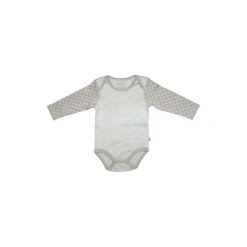 Ebi & Ebi Fairtrade Body dziecięce beige melange - beżowy - Gr.Moda (6 - 24 miesięcy ). Brązowe body niemowlęce marki Ebi & Ebi, bez wzorów, z bawełny, bez rękawów. Za 69,00 zł.