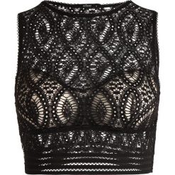 Biustonosze bardotka: else BAROQUE CROPPED TANK BRA TOP Biustonosz z fiszbiną black