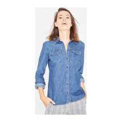 Jeansowa koszula. Szare koszule jeansowe damskie Promod, uniwersalny, z długim rękawem. Za 59,50 zł.