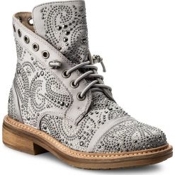 Botki ALMA EN PENA - V18128 Satin Grey. Szare botki damskie skórzane marki Alma en Pena. W wyprzedaży za 359,00 zł.