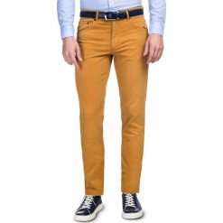 Spodnie OTTAVIO 15-90MC. Pomarańczowe spodnie męskie Giacomo Conti, na co dzień, s, bez wzorów, z elastanu. Za 229,00 zł.