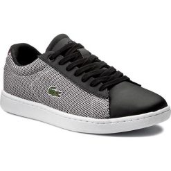 Sneakersy LACOSTE - Carnaby Evo 117 1 Spw 7-33SPW1010312 Blk/Wht. Czarne półbuty damskie Lacoste, ze skóry. W wyprzedaży za 289,00 zł.