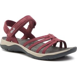 Sandały TEVA - Elzada Sandal Lea 1099273 Port. Czerwone klapki damskie Teva, bez wzorów, ze skóry, bez obcasa. W wyprzedaży za 269,00 zł.