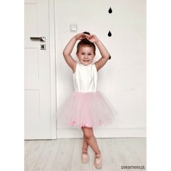 Sukienka z tiulem i pomponikami Sissi. Czerwone sukienki dziewczęce Pakamera, z tiulu. Za 179,00 zł.
