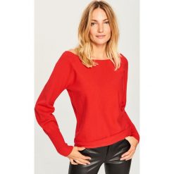 Sweter z dekoltem z tyłu - Czerwony. Czerwone swetry klasyczne damskie Reserved, l. Za 69,99 zł.