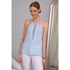 Top Niebieski 98520. Niebieskie topy damskie marki Fasardi, s. Za 39,00 zł.