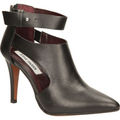PÓŁBUTY STEVE MADDEN 01010837. Szare półbuty damskie marki Steve Madden, z materiału, na obcasie. Za 249,99 zł.