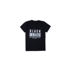 T-shirt krótki rękaw męski z printem. Czarne t-shirty męskie marki TXM, m. Za 14,99 zł.