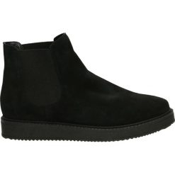 Botki - 26750 CAM NER. Czarne botki damskie na zamek Venezia, ze skóry. Za 299,00 zł.