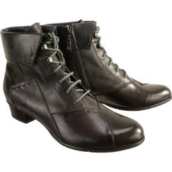 PIAZZA 961906-1 schwarz, botki damskie. Botki damskie Piazza, ze skóry, bez obcasa, na obcasie, bez zapięcia. Za 429,90 zł.