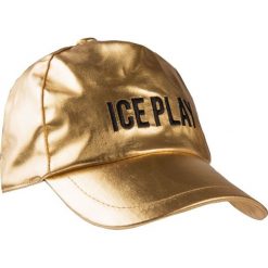 Czapka z daszkiem Ice Play. Żółte czapki damskie bez wzorów. Za 239,00 zł.