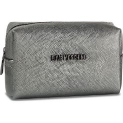 Kosmetyczka LOVE MOSCHINO - JC5392PP06LQ0906 Fucile. Szare kosmetyczki męskie Love Moschino, bez wzorów, ze skóry ekologicznej. Za 189,00 zł.
