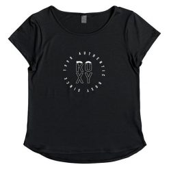 ROXY Ladies T-Shirt Last Dance Tee True Black ERJKT03507-KVJ0 (rozmiar S). Czarne bluzki sportowe damskie Roxy, s, bez wzorów, bez kołnierzyka, bez rękawów, bez kaptura. W wyprzedaży za 110,00 zł.