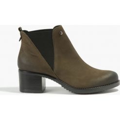 Botki khaki Natea. Brązowe botki damskie Badura. Za 239,99 zł.