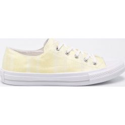 Converse - Tenisówki. Żółte tenisówki damskie marki Converse, z gumy, na sznurówki. W wyprzedaży za 169,90 zł.