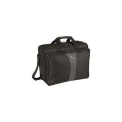 Torba na laptop Wenger Legacy 17'', poliester, pojemność 20 l, czarno- szara. Czarne torby na laptopa marki Wenger, w paski, z poliesteru. Za 295,00 zł.