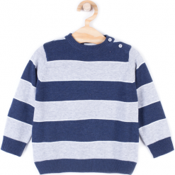 Sweter. Szare swetry chłopięce marki REBELS, z bawełny. Za 29,90 zł.