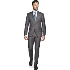 Garnitur jerma 313 szary slim fit. Szare garnitury męskie Recman, bez wzorów. Za 999,00 zł.