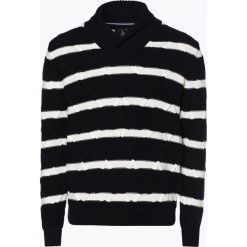 Andrew James Sailing - Sweter męski, niebieski. Niebieskie swetry męskie marki Andrew James Sailing, xxl, w paski, bez kołnierzyka, bez kaptura. Za 249,95 zł.