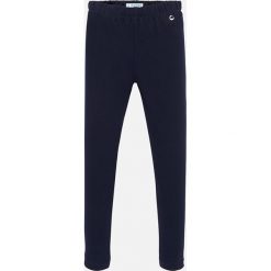 Mayoral - Legginsy dziecięce 128-167 cm. Niebieskie spodnie dziewczęce Mayoral, bez wzorów, z elastanu. W wyprzedaży za 44,90 zł.