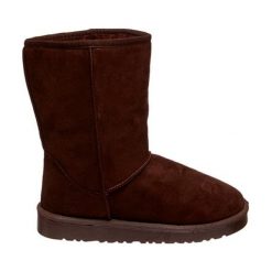 Skórzane botki w kolorze kawowym. Brązowe botki damskie zimowe marki Carla Samuel. W wyprzedaży za 129,95 zł.