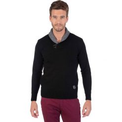 Swetry rozpinane męskie: Sweter w kolorze czarnym