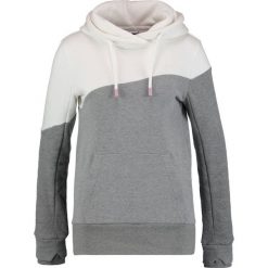 Bluzy rozpinane damskie: Bench HOODY COLOR BLOCK Bluza z kapturem snow white