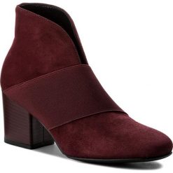 Botki SAGAN - 2901 Bordo Welur. Czarne buty zimowe damskie marki Sagan, z gumy. W wyprzedaży za 259,00 zł.