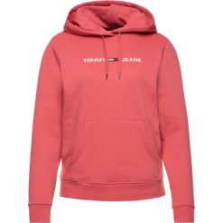 Bluza Tommy Jeans DW0DW07344. Różowe bluzy damskie Tommy Jeans, xs, bez wzorów, z bawełny, bez rękawów, bez kaptura. W wyprzedaży za 309,00 zł.