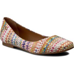 Baleriny KAZAR - Alyssa 28461-L2-38 Mix Kolorów. Żółte baleriny damskie Kazar, z aplikacjami, ze skóry, na wysokim obcasie, na płaskiej podeszwie, bez zapięcia. W wyprzedaży za 269,00 zł.