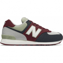 New Balance ML574INE. Szare buty sportowe męskie marki New Balance, z materiału, bez zapięcia, outdoorowe. W wyprzedaży za 249,99 zł.