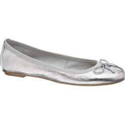 Baleriny damskie lakierowane: baleriny damskie 5th Avenue srebrne