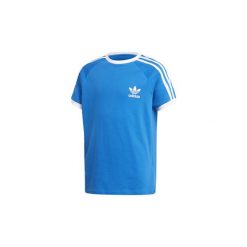T-shirty z krótkim rękawem Dziecko adidas Koszulka 3-Stripes. Niebieskie t-shirty chłopięce Adidas, bez wzorów, z krótkim rękawem. Za 89,95 zł.