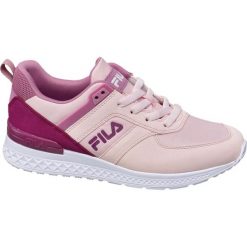 Sneakersy damskie Fila różowe. Różowe sneakersy damskie Fila, z gumy. Za 159,90 zł.