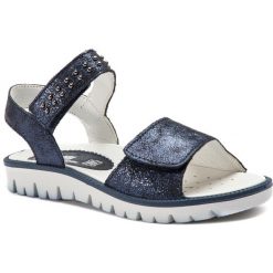 Sandały PRIMIGI - 3391022 S Blu. Niebieskie sandały dziewczęce marki Primigi, ze skóry, bez zapięcia. Za 209,00 zł.