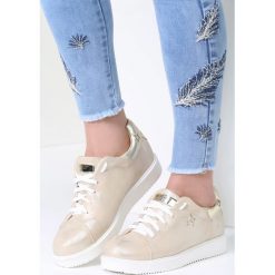 Złote Buty Sportowe By The Time. Żółte buty sportowe damskie Inny, bez wzorów, sportowe. Za 49,99 zł.
