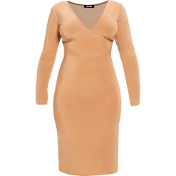 Sukienki: Missguided Plus Sukienka z dżerseju camel