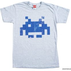 Koszulka SPACE INVADER BLUE Tshirt. Niebieskie koszulki męskie Pakamera, m, bez wzorów, bez kołnierzyka. Za 77,00 zł.