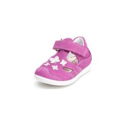 Pepino Girls Sandały Edisa candy (wąskie) - Gr.Moda (6 - 24 miesięcy ). Różowe buciki niemowlęce marki Pepino, na lato, ze skóry, bez zapięcia. Za 239,00 zł.
