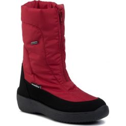 Śniegowce MANITU - 990986 Rot 4. Czerwone kozaki damskie Manitu, z materiału, bez zapięcia. W wyprzedaży za 239,00 zł.