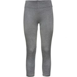 Legginsy sportowe damskie: Legginsy sportowe bezszwowe, dł. 3/4 bonprix dymny szary melanż