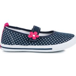 Trampki chłopięce: Jeansowe trampki w grochy american club AMELIE