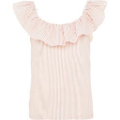 Club Monaco ASMUND Bluzka pink/white. Czerwone bluzki damskie marki Club Monaco, bez wzorów, z poliesteru, bez kołnierzyka, bez rękawów. Za 689,00 zł.