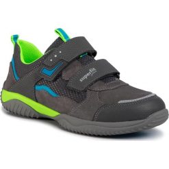 Sneakersy SUPERFIT - 1-006382-2000 D Grau/Grün. Szare trampki chłopięce Superfit, bez wzorów, z zamszu, na rzepy. Za 299,00 zł.