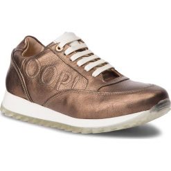 Sneakersy JOOP! - Hanna 4140004208 Bronce 957. Pomarańczowe półbuty damskie JOOP!, na co dzień, bez wzorów, ze skóry, bez obcasa, na płaskiej podeszwie, bez zapięcia. W wyprzedaży za 479,00 zł.